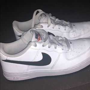 Nike white and black shoes